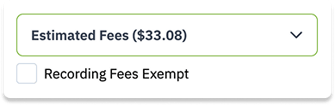 recording fees exempt (not checked)
