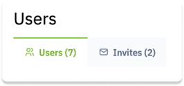 Users Page Tabs
