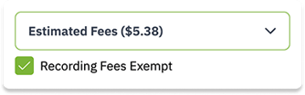 recording fees exempt (checked)